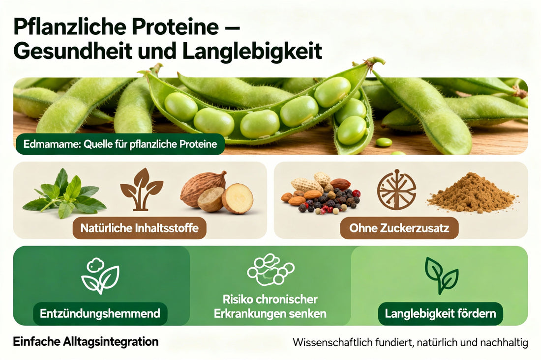 Natürliche Inhaltsstoffe, High Protein, null Zuckerzusatz – der pflanzliche Weg zu mehr Lebenszeit