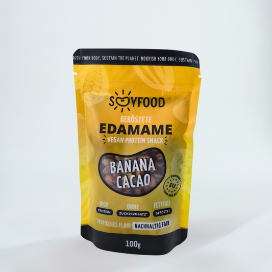 Geröstete Edamame Banana Cacao Protein Snack 40g von SOOYFOOD