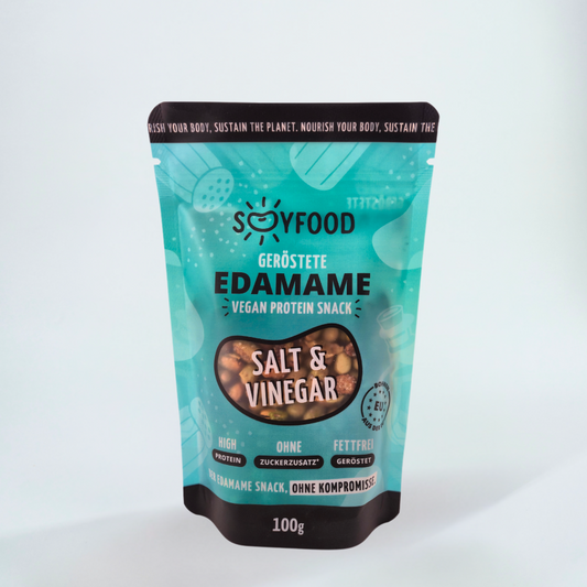 Geröstete Edamame Salt & Vinegar Protein Snack 40g von SOOYFOOD